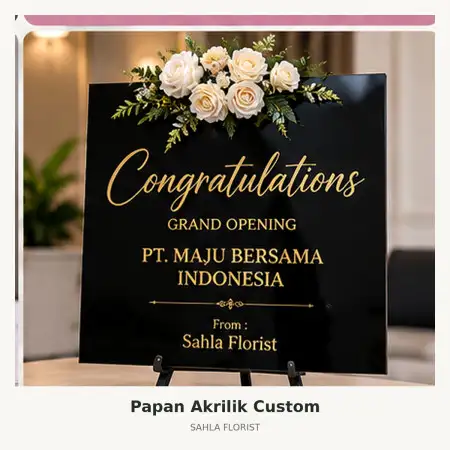 Papan Bunga Akrilik Ciledug